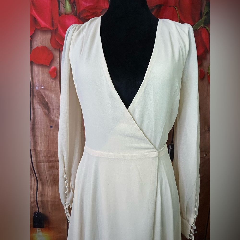 LULUS Maxi Elegant Cream Maxi Dress - Picture 7 of 8